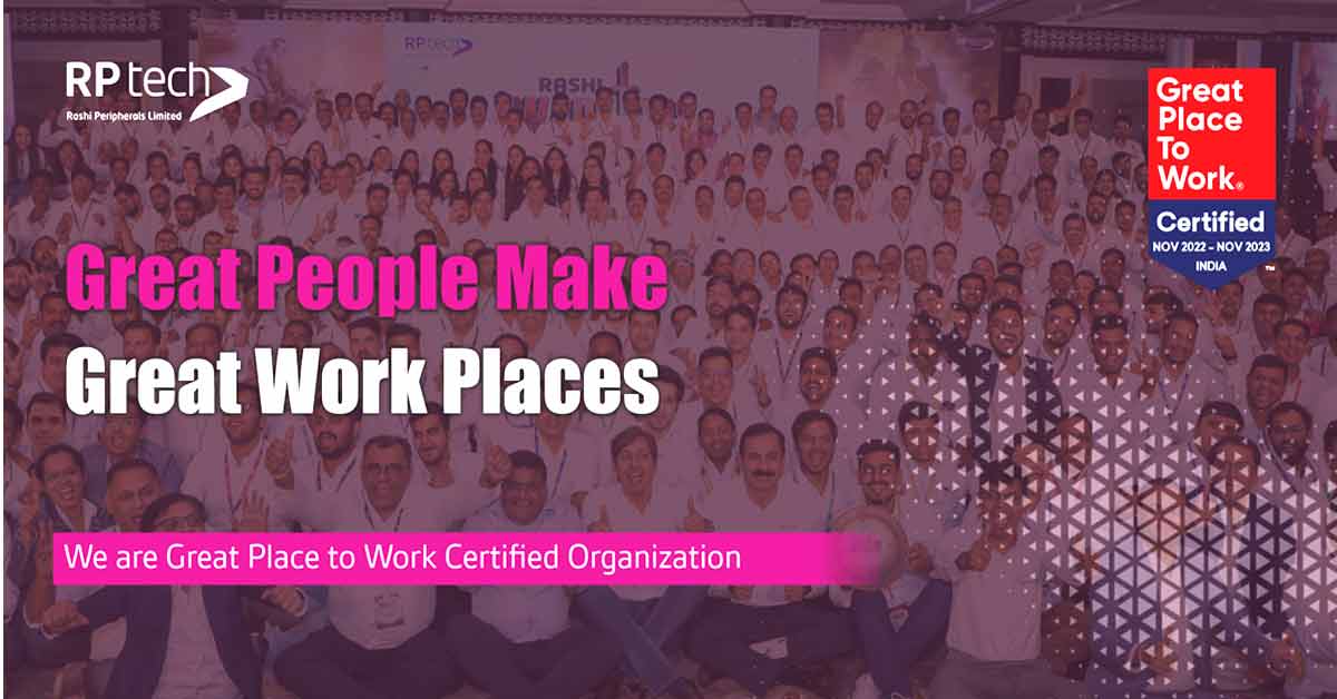 Rashi Peripherals recognized as a ‘Great Place to Work’ for Second year